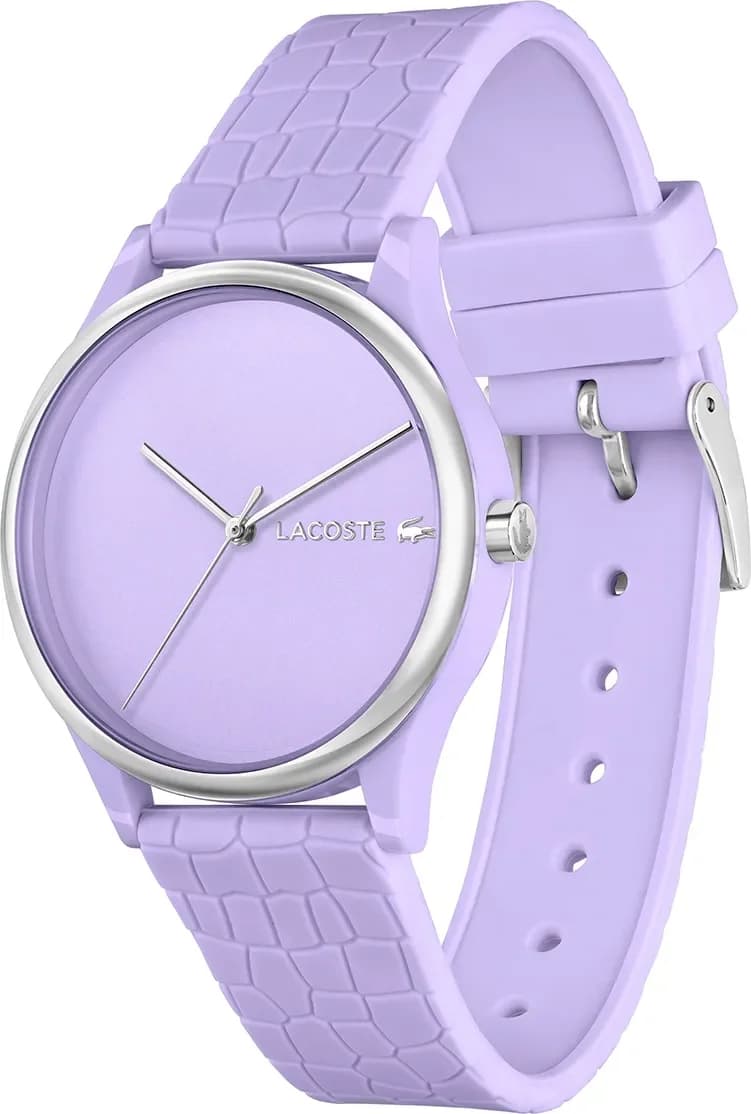 Montre Lacoste pour Femme Réf. 2001284 - Cadran et bracelet silicone lilas vue 2