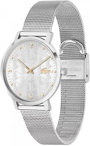 Montre Femme Lacoste Crocorigin 2001285 Cadran et Bracelet Acier Argent vue 2