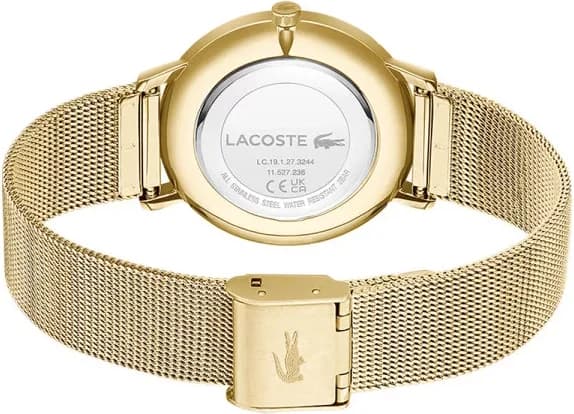 Montre Lacoste Crocorigin 2001356 pour Femme, Cadran Vert, Bracelet Acier Doré vue 3