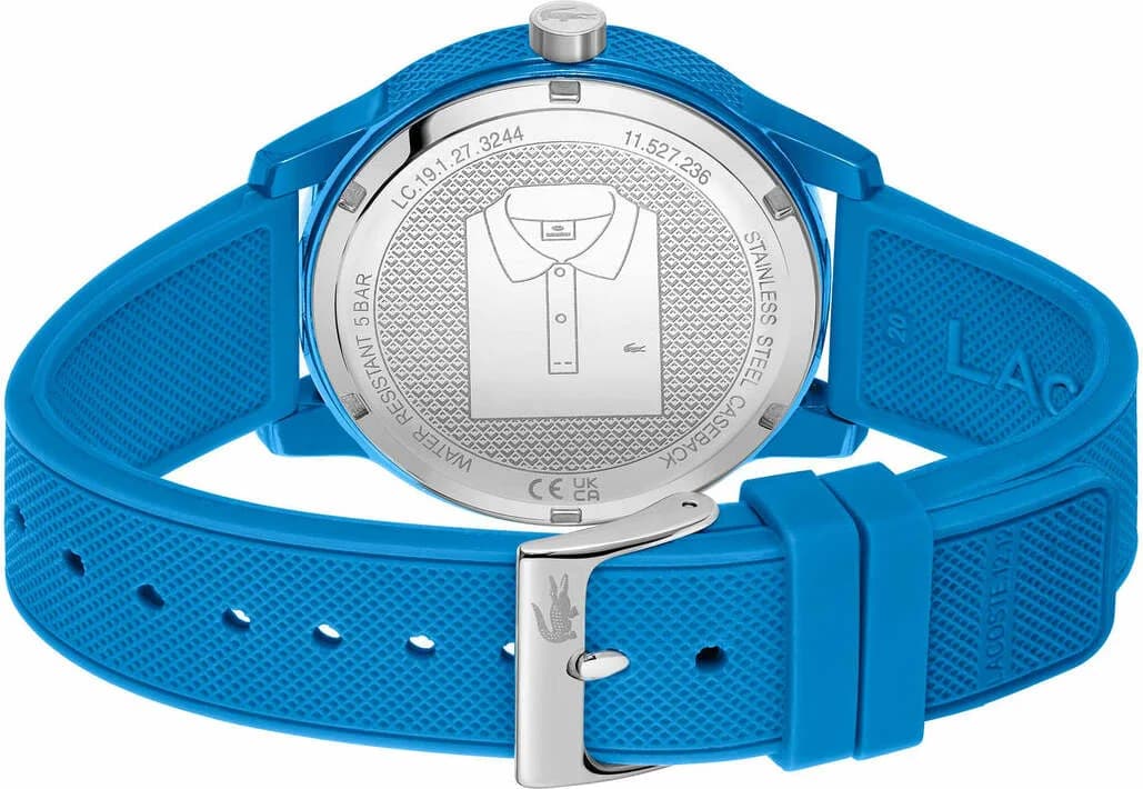 Montre Lacoste Homme 2011193 Cadran et Bracelet Silicone Bleu 42mm vue 4