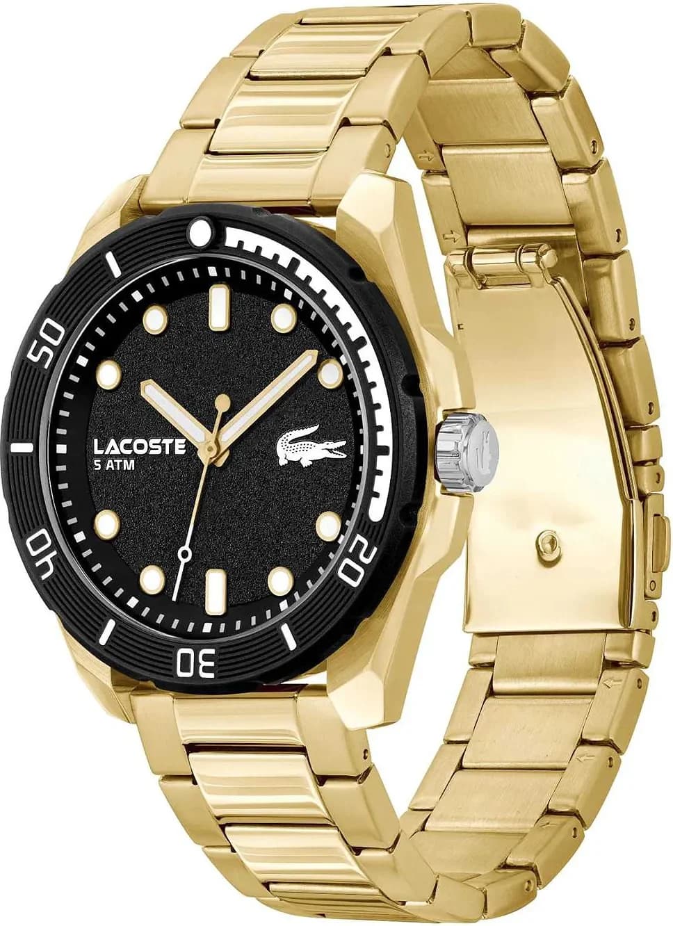 Montre Homme Lacoste Finn 2011287 - Cadran Noir & Bracelet Acier Doré vue 2