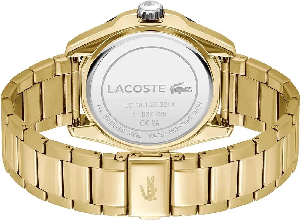 Montre Homme Lacoste Finn 2011287 - Cadran Noir & Bracelet Acier Doré vue 3