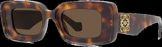 Lunettes de soleil Loewe LW40101I rectangulaires pour femme