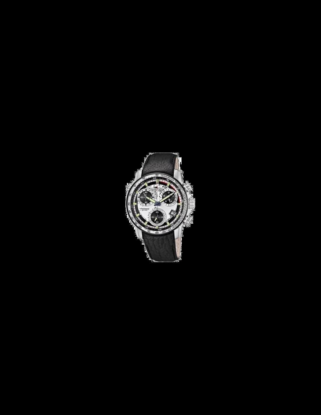 Garde-temps Lotus L10112/1 arborant un cadran blanc épuré avec aiguilles noires et index bâtons, style classique