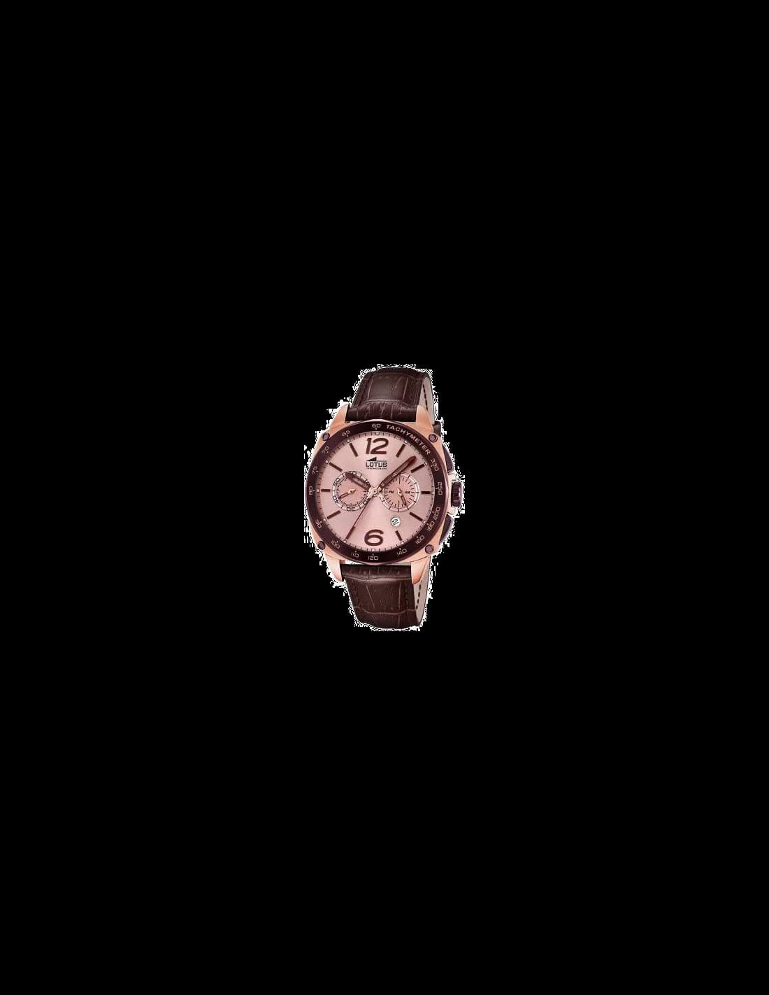Montre Homme Lotus Smart Casual L18217/2 en Cuir Marron et Boîtier Or Rose