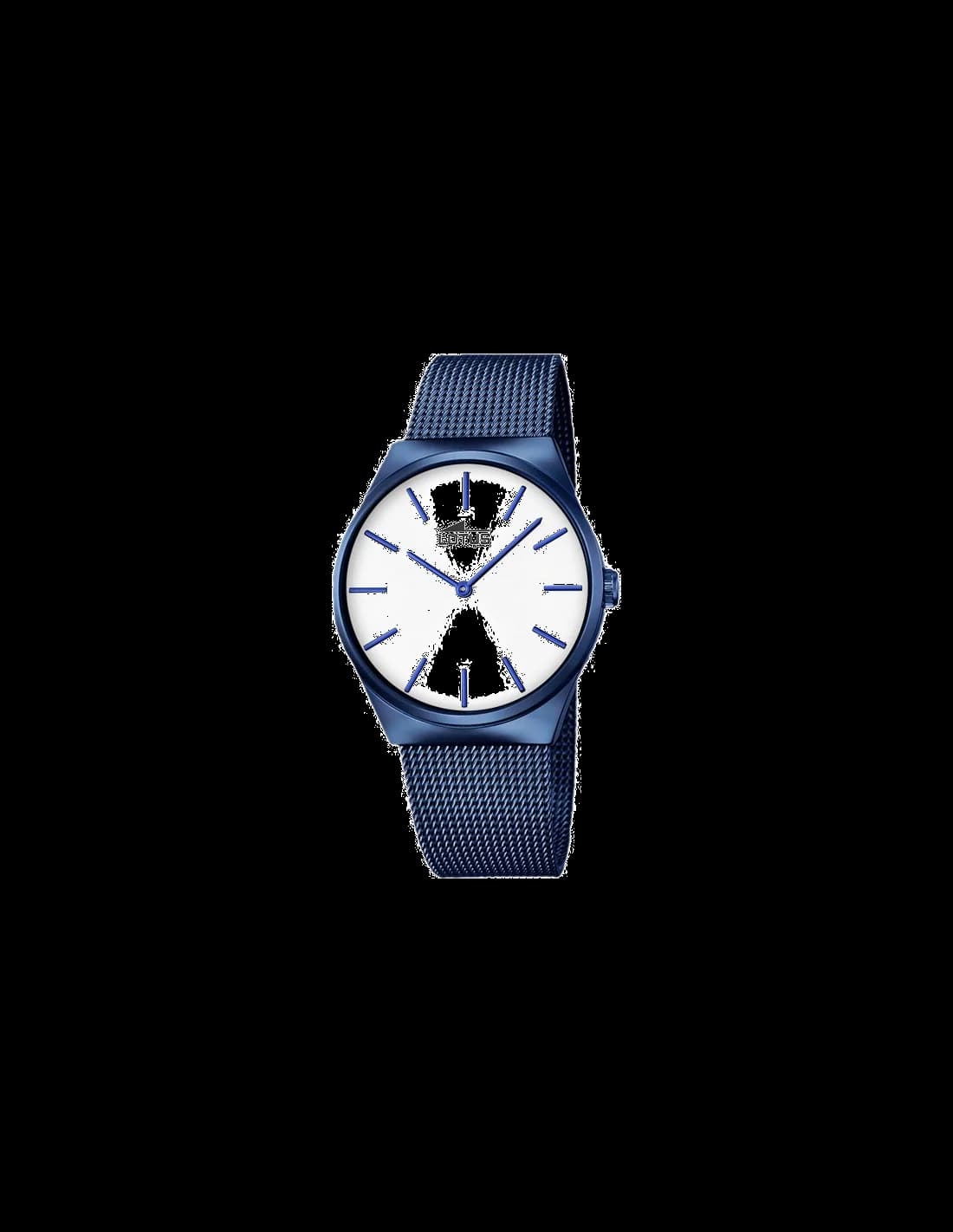 Garde-temps Lotus L18287/1 avec cadran bleu soleil, aiguilles bâton et index appliqués pour lisibilité optimale