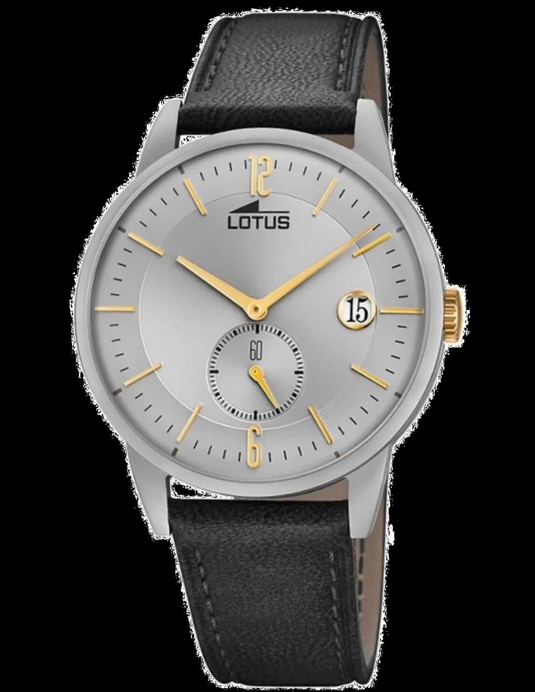 Montre Homme Lotus L18361/1 Cadran Gris Bracelet Cuir Noir