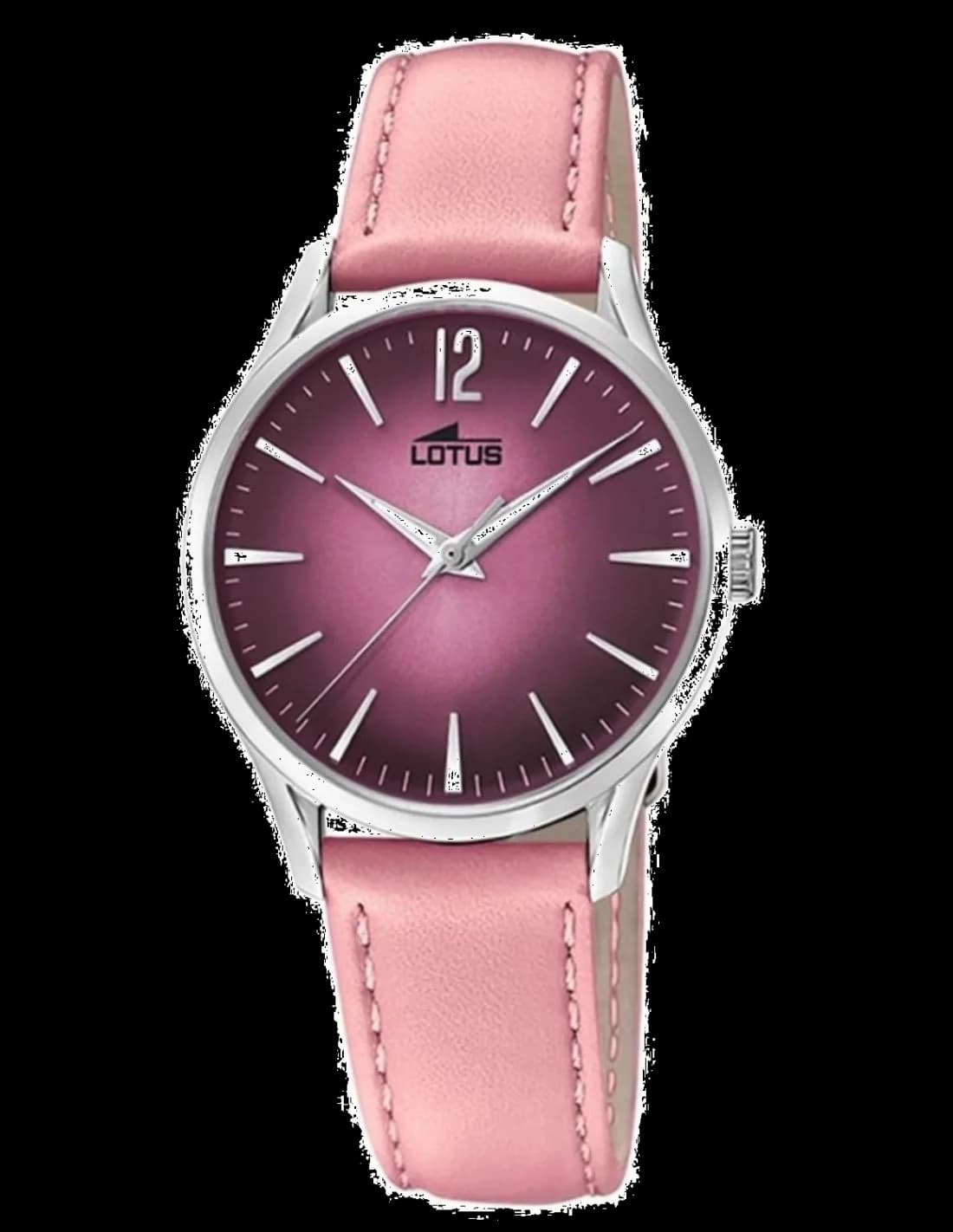 Montre Lotus Revival L18406/2 pour Femme, Cadran Violet, Bracelet Cuir Rose