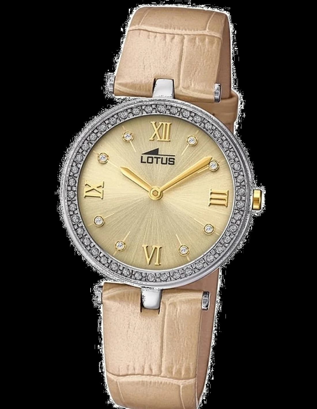 Garde-temps Lotus L18462/2 avec cadran nacré et index dorés crème
