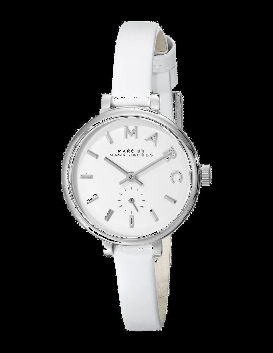 Montre Femme Marc Jacobs Sally MBM1350 - Cadran et Bracelet Cuir Blanc