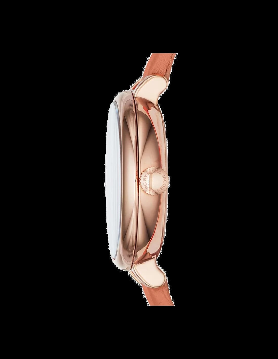 Montre Femme Marc Jacobs MBM1355 à bracelet cuir orange et boîtier or rose