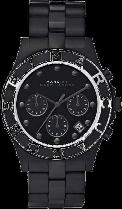 Montre Femme Marc Jacobs MBM3083 Chronographe Acier Noir