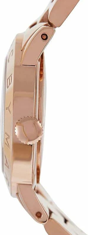 Visage cadran Marc Jacobs MBM3142 avec index appliqués dorés, aiguilles dauphine, et petite seconde à 6h laqué