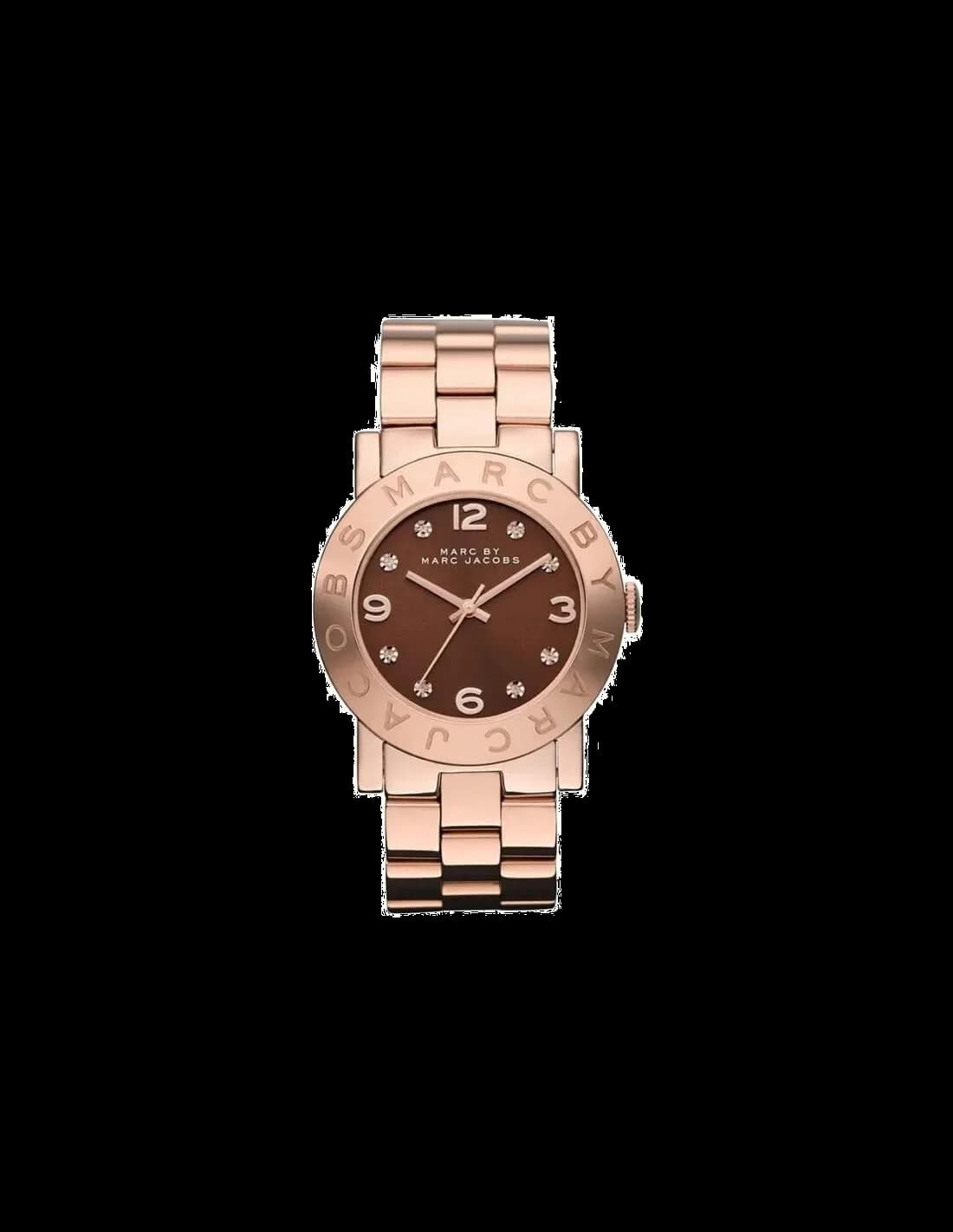Montre Femme Marc Jacobs Amy MBM3167 Acier Or Rose Cadran Chocolat