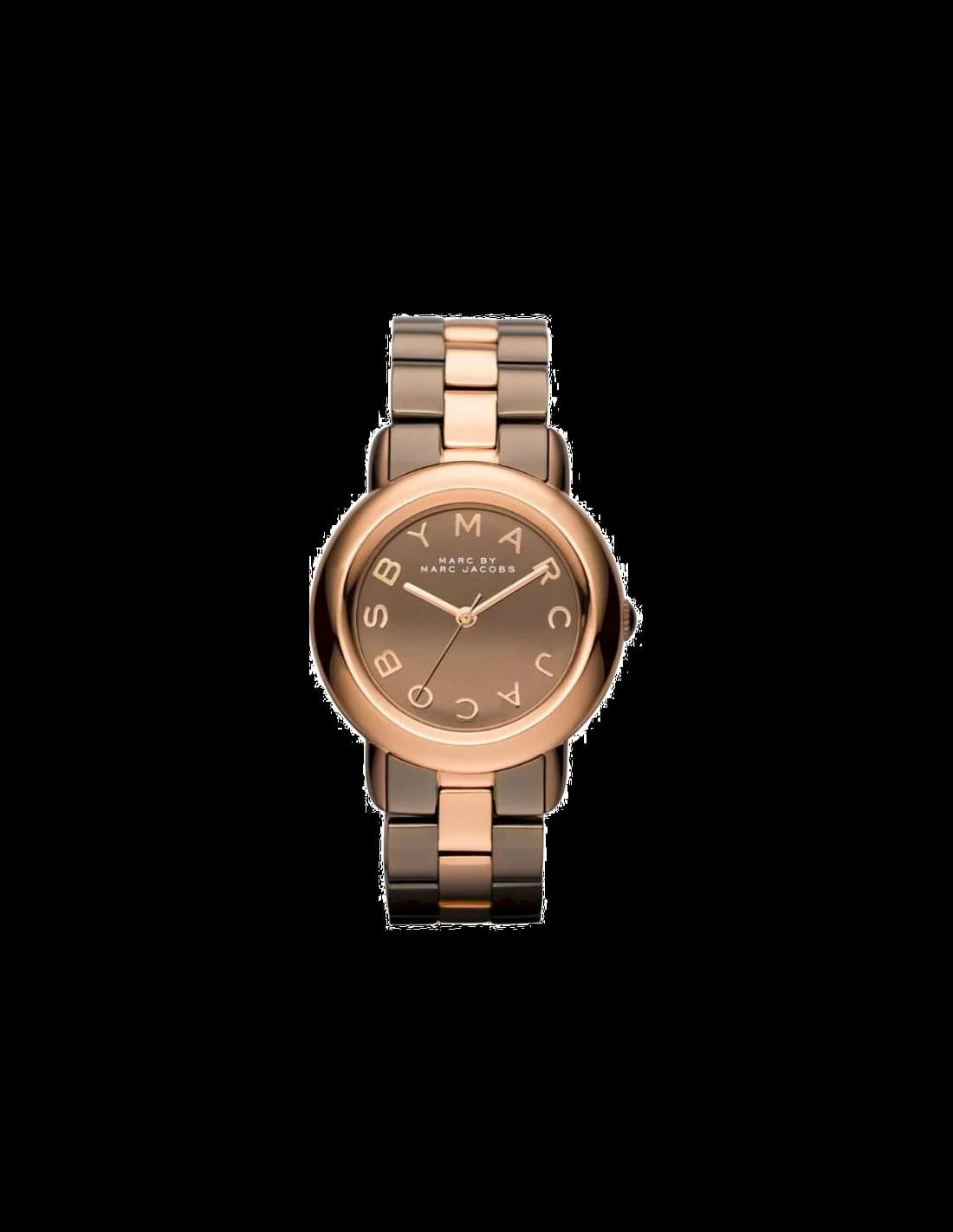 Montre femme Marc Jacobs MBM3171 - Cadran et bracelet marron, boîtier or rose