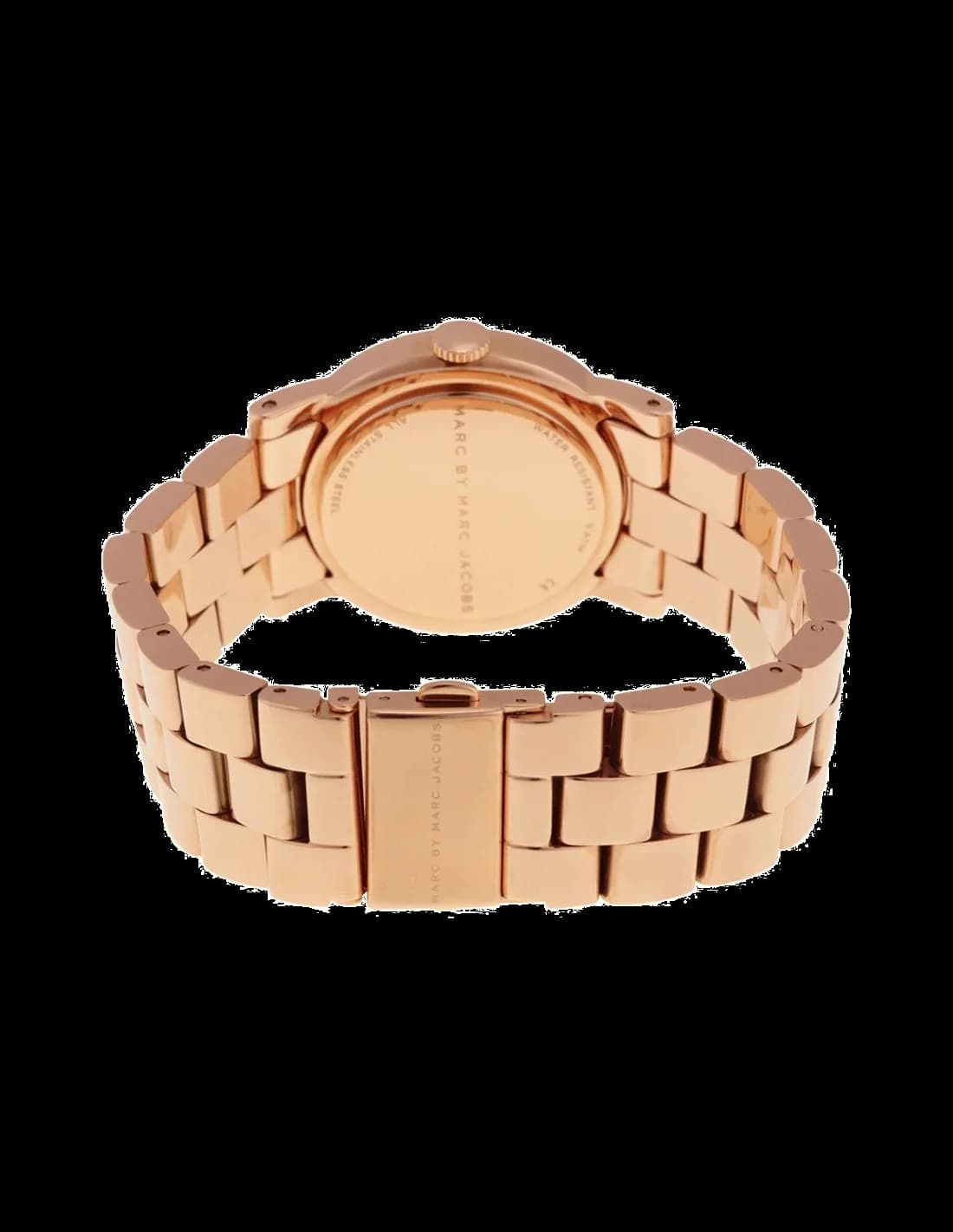Attache bracelet Marc Jacobs MBM3216 en cuir blanc avec coutures contrastées, fermoir boucle ardillon en acier inoxydable