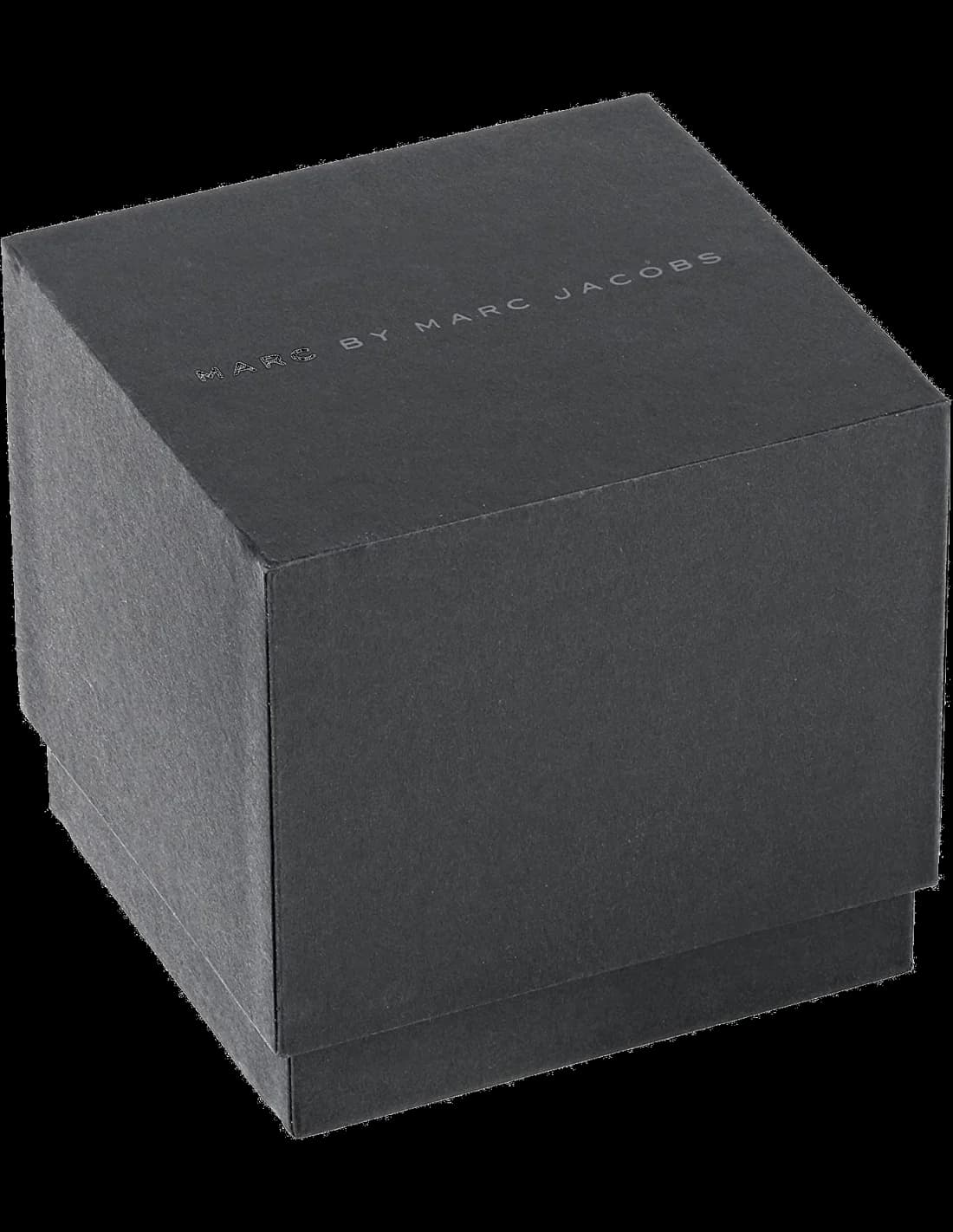 Visage cadran Marc Jacobs MBM3300 dévoile index appliques en acier rose et aiguilles dauphine sur fond rose pastel