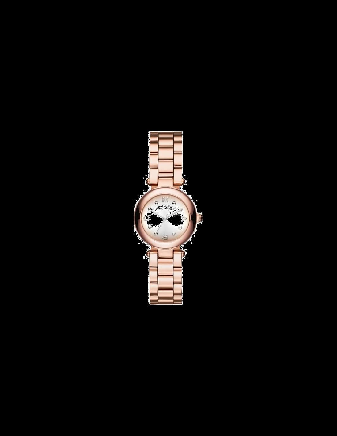 Montre Femme Marc Jacobs Dotty MJ3452 Cadran Argent Bracelet Or Rose