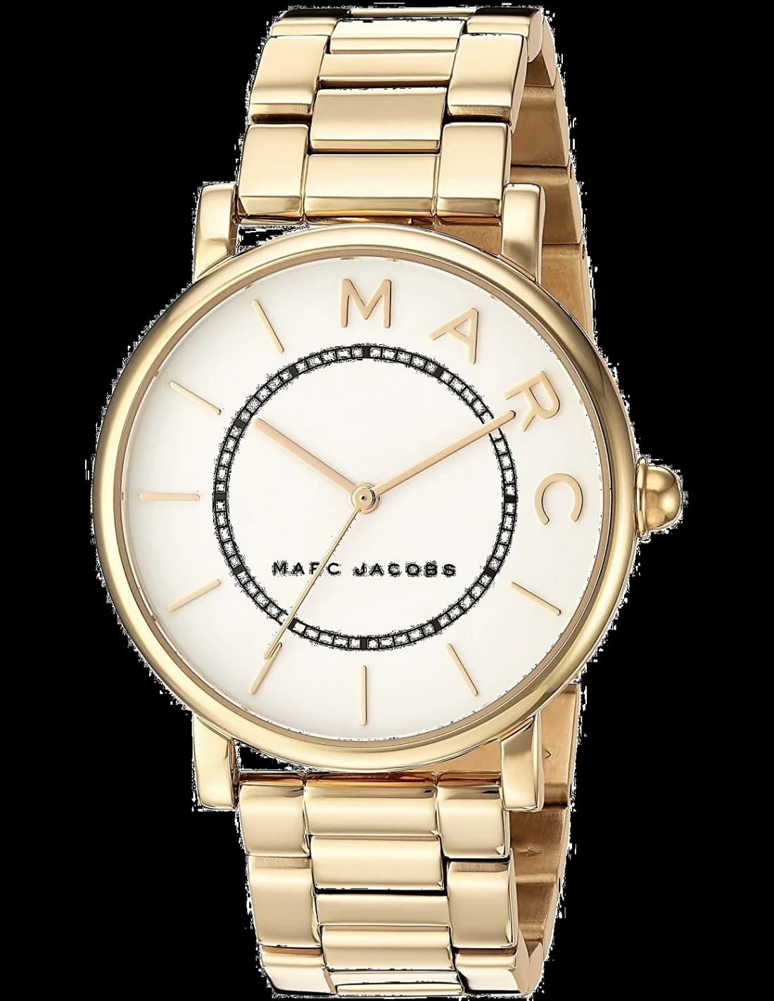 Montre Femme Marc Jacobs Roxy MJ3522 Cadran Blanc Bracelet Or