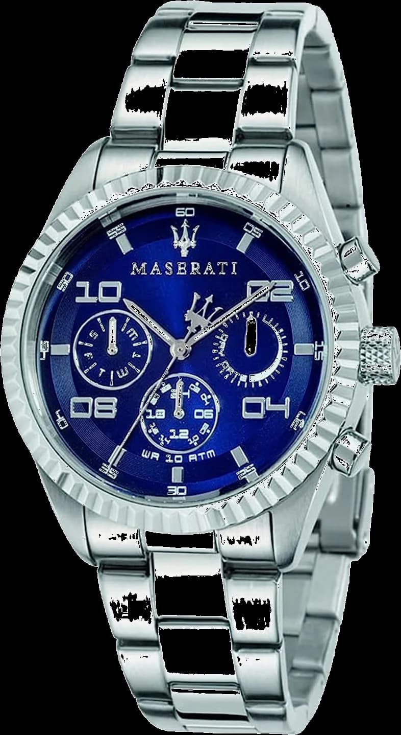 Montre Homme Maserati Competizione R8853100011 en Acier, Cadran Bleu