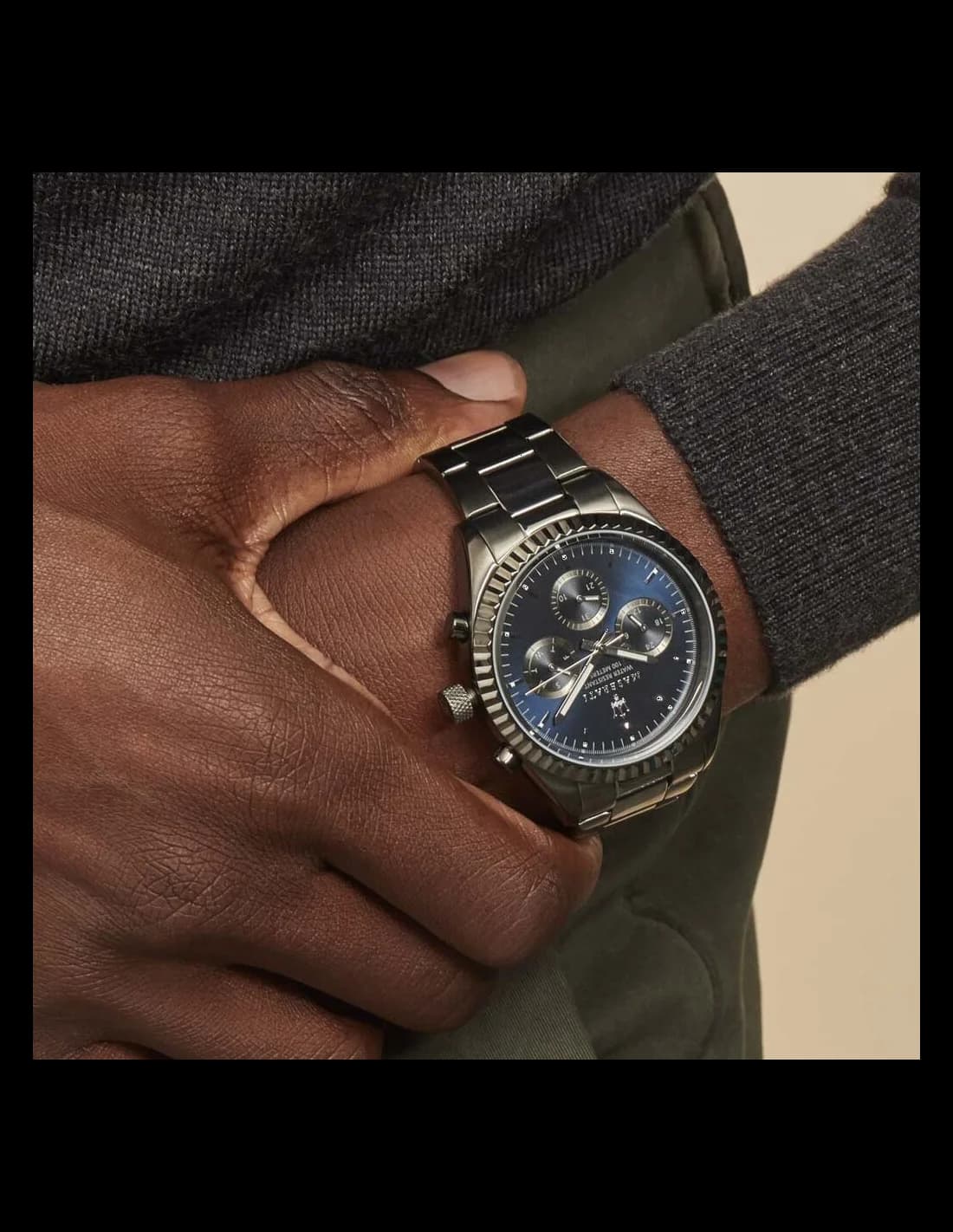 Maserati Competizione R8853100019 - Montre Homme Sport en Acier Gris et Cadran Bleu vue 5