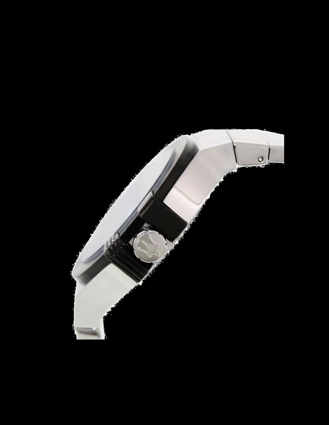 Visage cadran Maserati R8853108001 index appliques argentés aiguilles bâton rouges compteur 30 minutes et petite seconde à 6h