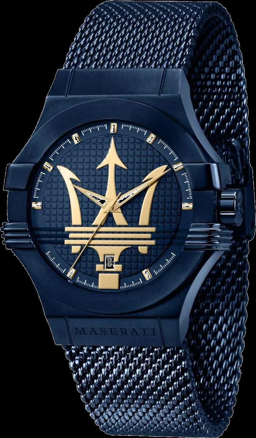 Montre Homme Maserati Potenza R8853108008 Quartz Acier Bleu 42 mm
