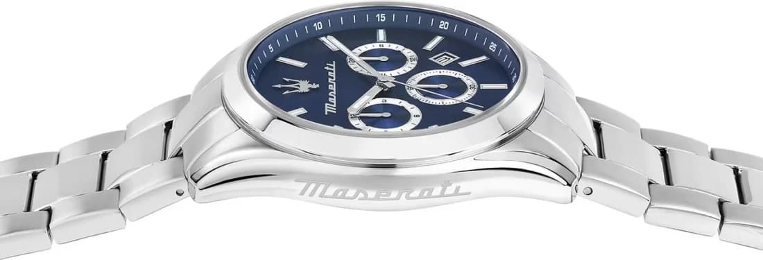 Montre Homme Maserati R8853151005 Acier Argenté Cadran Bleu vue 4