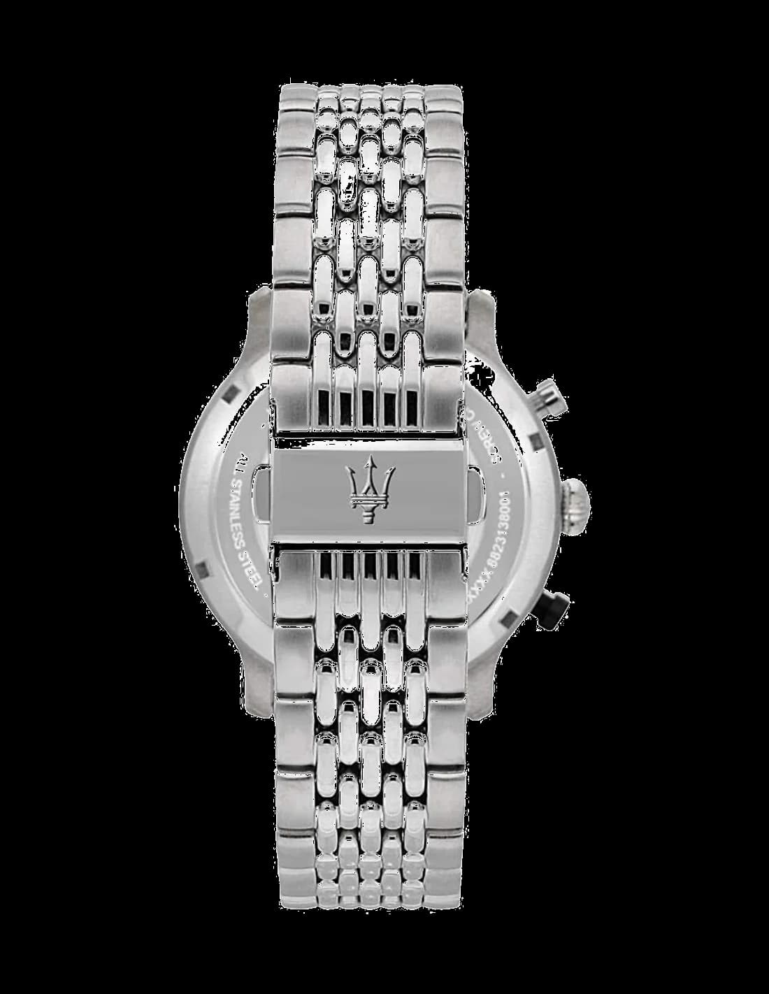 Visage cadran Maserati R8873638001 aux index appliqués bâtons, aiguilles type Dauphine et guichet date à 4h30