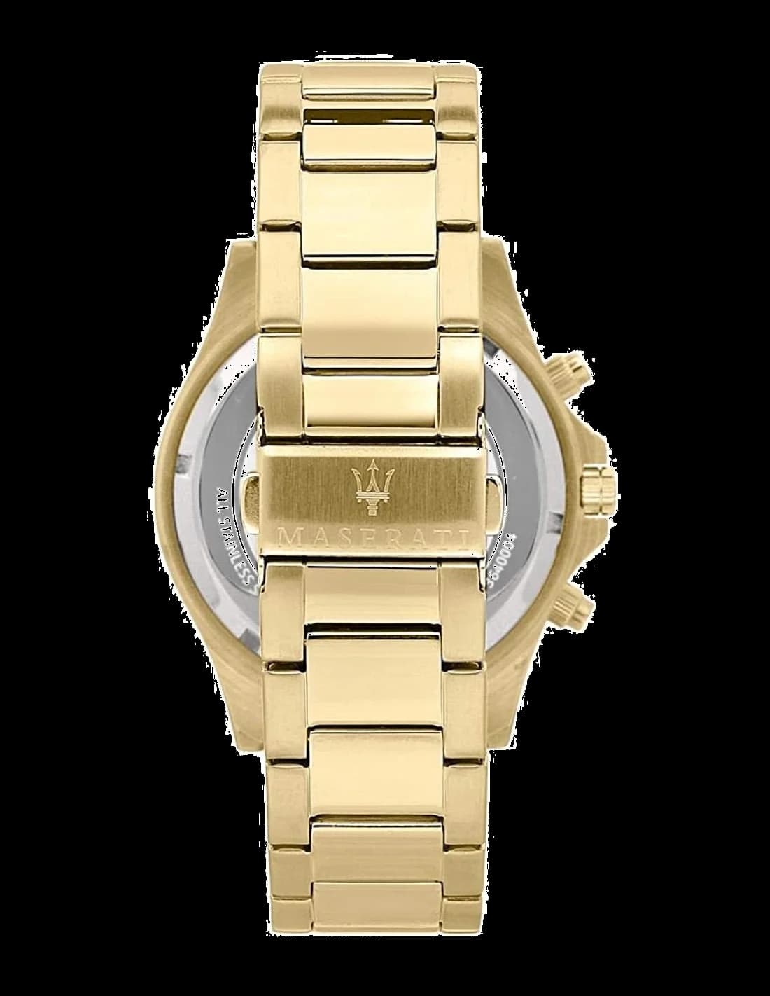 Montre Homme Maserati Sfida R8873640008 - Boîtier Acier Doré 44mm, Cadran Bleu Nuit, Chronographe Quartz vue 4