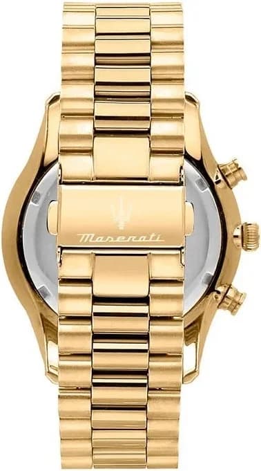 Attache bracelet Maserati R8873646003 en acier inoxydable 316L à maillons polis avec fermoir déployant double sécurité