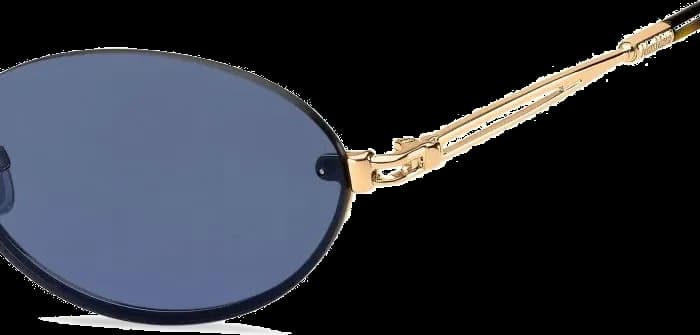 Lunettes de soleil Max Mara MM Bridge II ovale - Monture métal pour femme vue 3