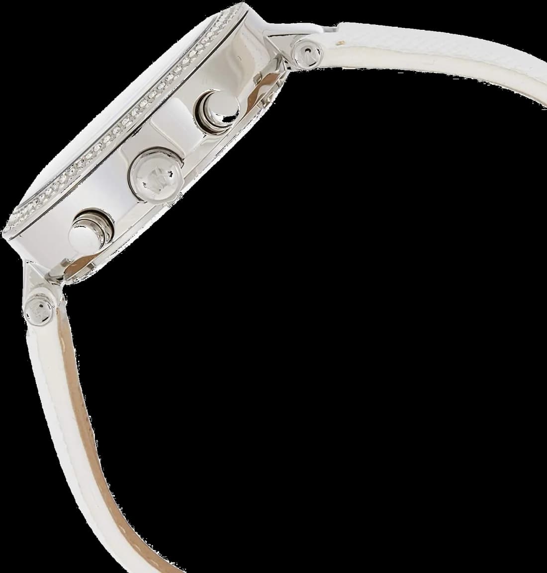 Visage cadran Michael Kors MK2277 présentant index appliqués dorés, aiguilles dauphines et guichet date à 3h pour une élégance fonctionnelle