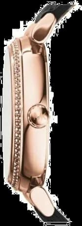 Visage cadran Michael Kors MK2376 arborant index bâtons dorés, aiguilles dorées et complication date à 3h