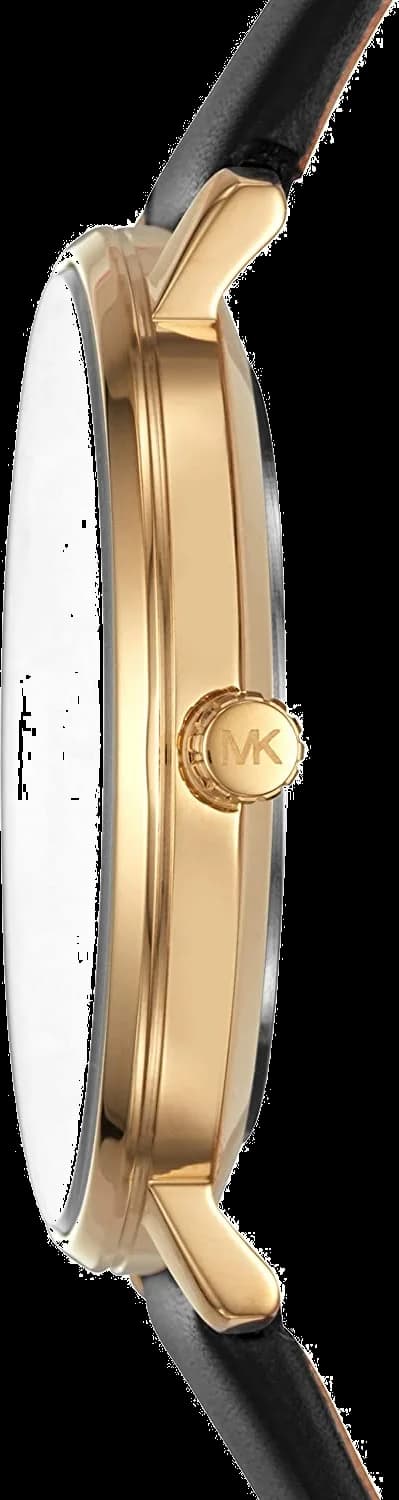 Montre Femme Michael Kors Pyper MK2747 - Cadran Noir, Boîtier Or, Bracelet Cuir Noir vue 3