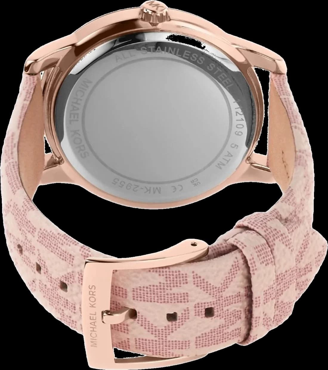 Montre Michael Kors MK2955 pour femme, cadran et bracelet en silicone rose vue 2