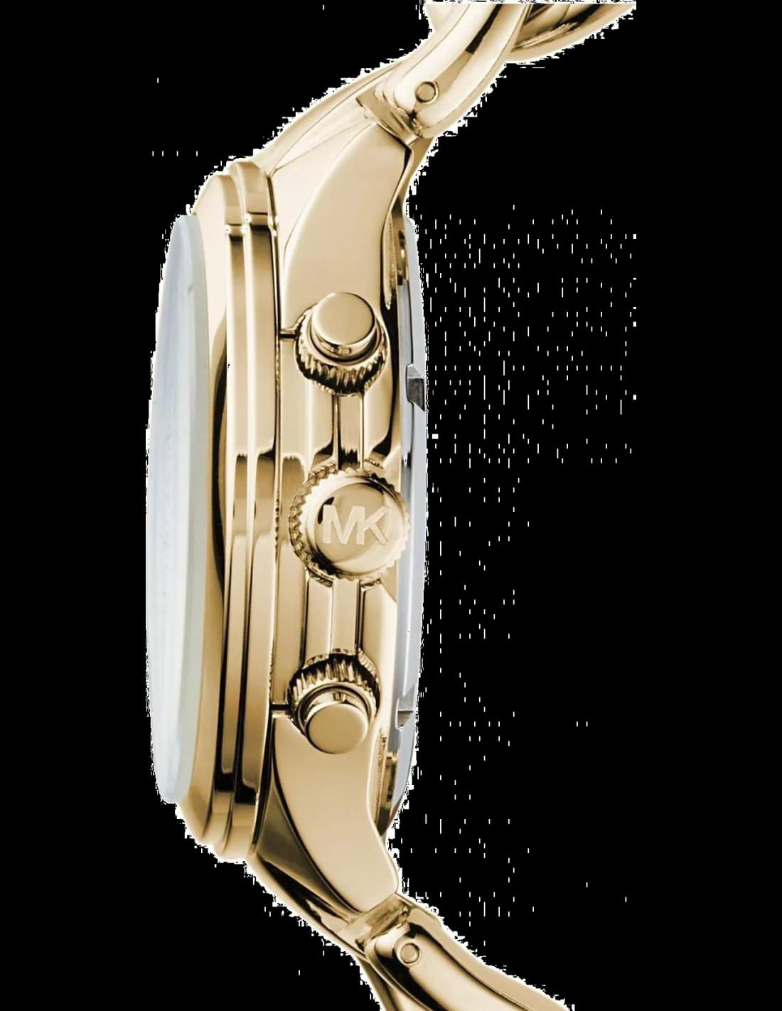 Montre Michael Kors MK3131 Femme - Chronographe Quartz, Cadran et Bracelet Chaîne Doré Jaune vue 2