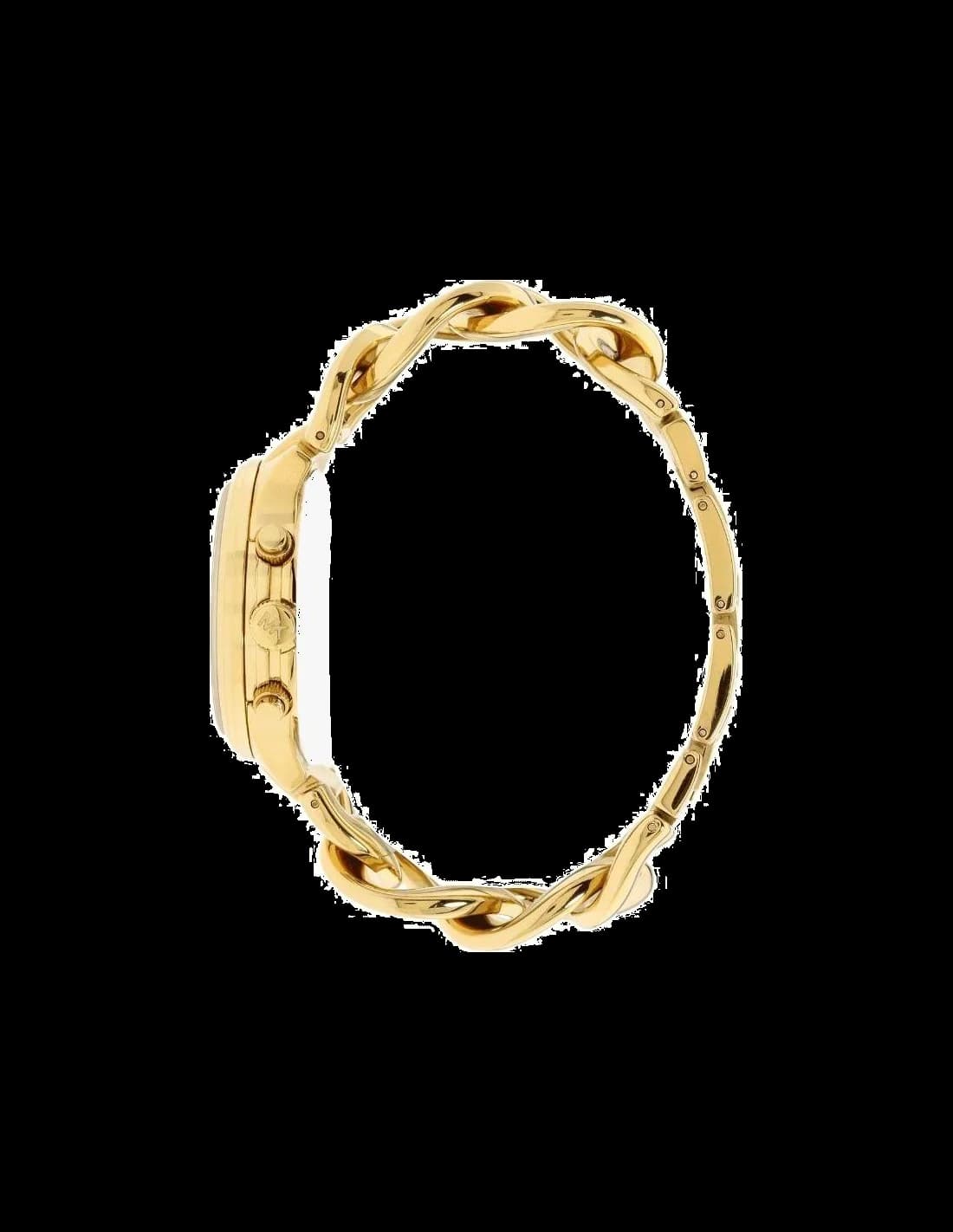 Montre Michael Kors MK3131 Femme - Chronographe Quartz, Cadran et Bracelet Chaîne Doré Jaune vue 3