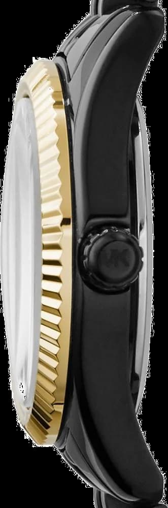 Visage cadran Michael Kors MK3299 avec index appliques bâton argentés et aiguilles dauphines luminescentes