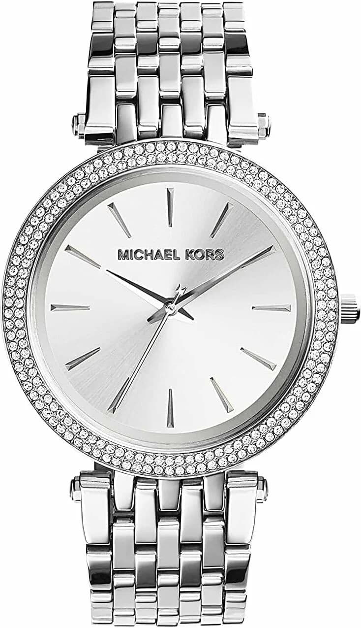 Attache bracelet Michael Kors MK3300 en acier inoxydable doré avec fermoir déployant triple sécurité et maillons ajustables