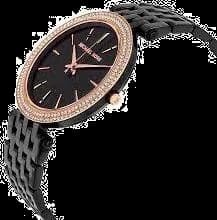 Montre Femme Michael Kors Darci MK3407 en Acier Noir et Or Rose vue 3