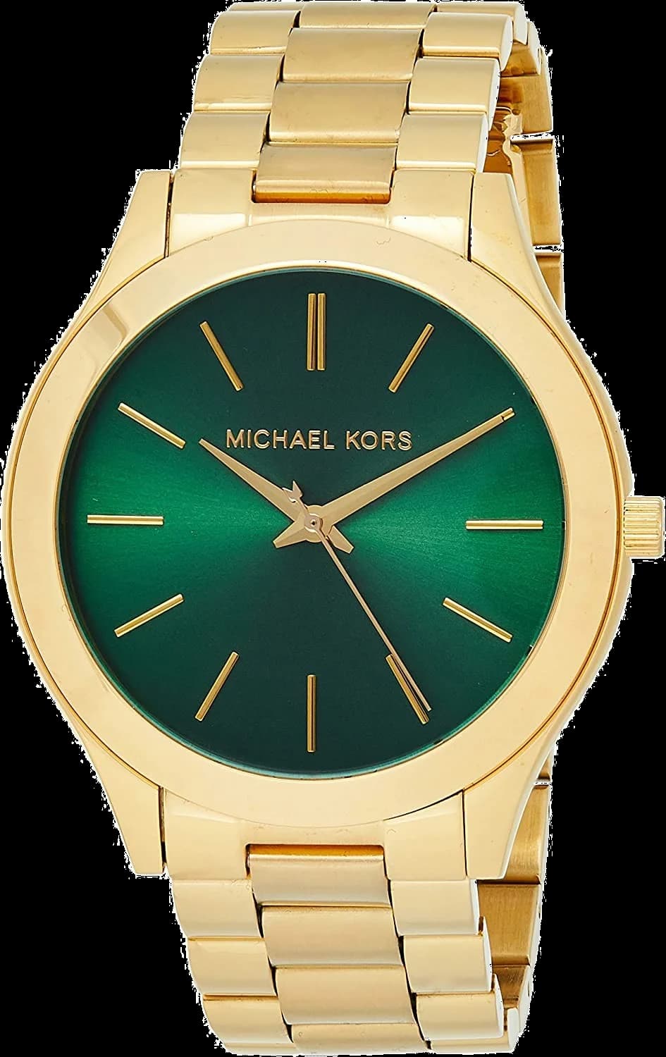 Montre Femme Michael Kors MK3435 - Boîtier Doré, Cadran Vert Émeraude