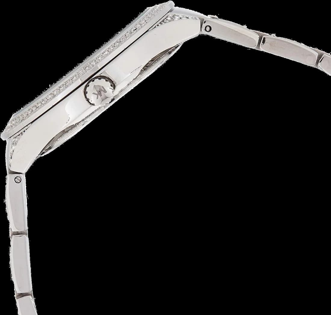 Attache bracelet Michael Kors MK3480 en acier inoxydable doré maillons ajustables fermoir déployante sécurité finition polie
