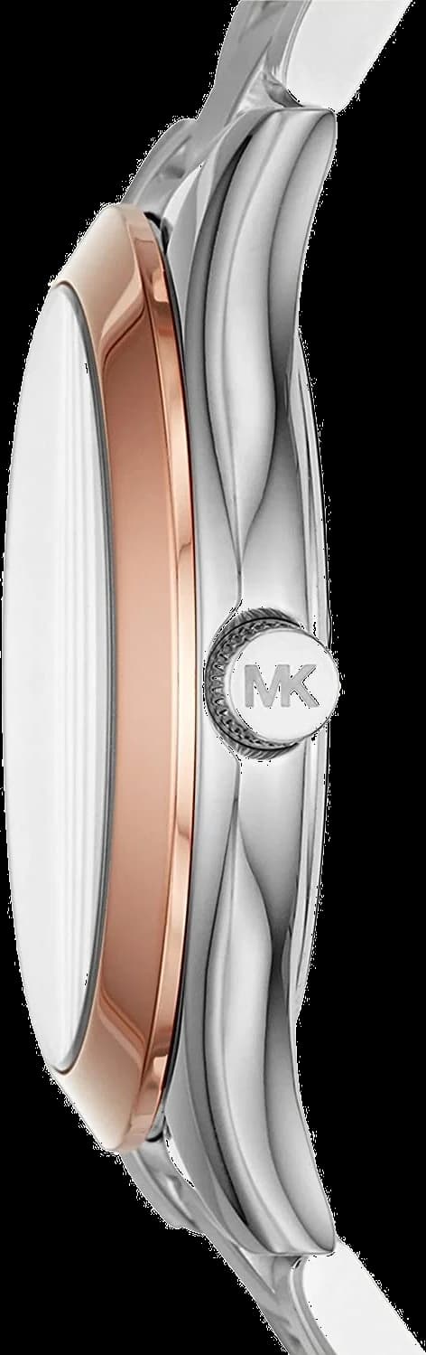 Montre Femme Michael Kors MK3514 Runway - Cadran Doré & Bracelet Acier Bi-ton Argent vue 2