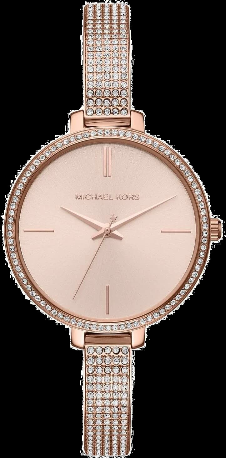 Montre Femme Michael Kors MK3785 en Acier Or Rose Sertie de Diamants