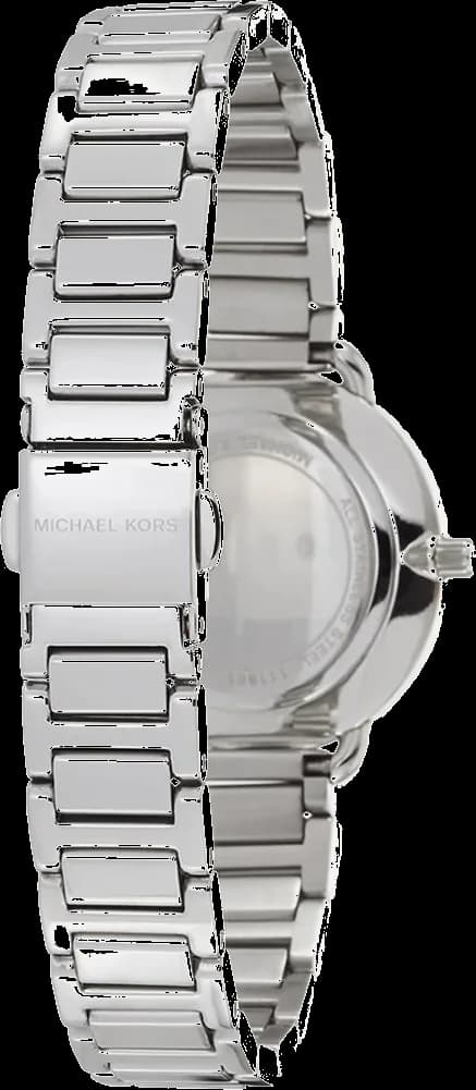 Attache bracelet Michael Kors MK3837 en acier inoxydable bicolore à maillons lisses et fermoir déployant