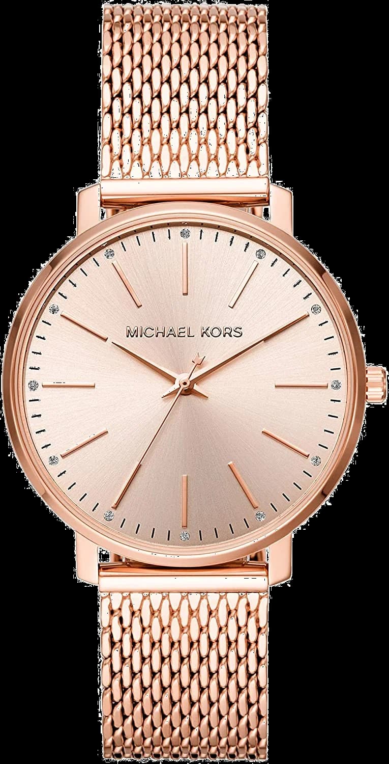 Montre Michael Kors MK4340 pour Femme, Boîtier et Maille Milanaise en Acier Or Rose