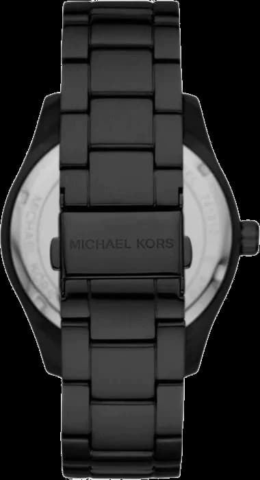 Visage cadran Michael Kors MK4562 avec index appliqués, aiguilles luminescentes et guichet date à 3h, finition soleillée