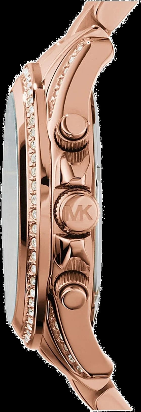 Montre Femme Michael Kors Runway MK5263 en or rose, bracelet aluminium vue 2