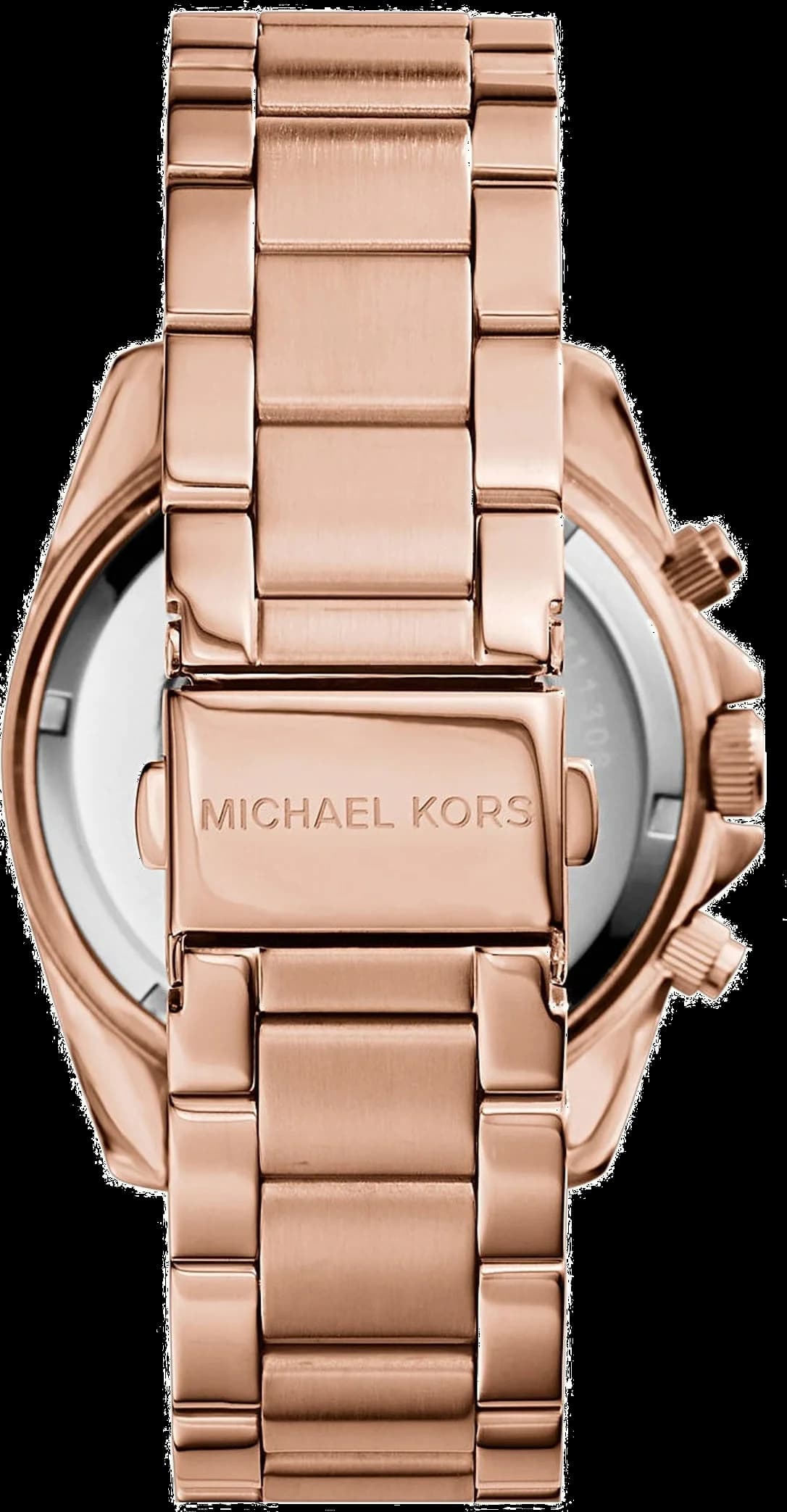 Montre Femme Michael Kors Runway MK5263 en or rose, bracelet aluminium vue 3